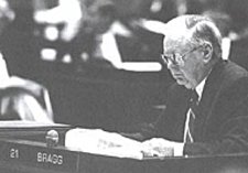 In this undated photo, state Rep. John Bragg of Murfreesboro sits at his desk in the Tennessee General Assembly.